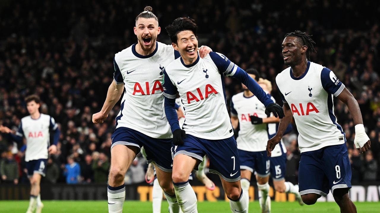 Spurs striker Son Heung-Min was at his best in the 4-3 win. (Photo by Shaun Botterill/Getty Images)