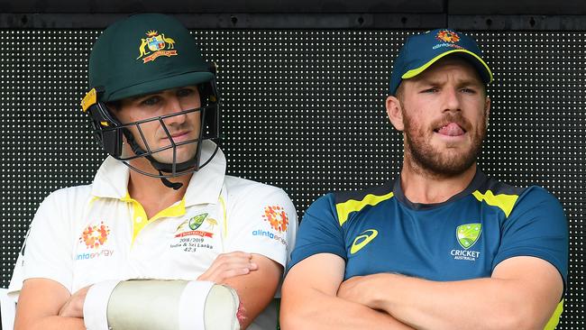 Finch’s spot at the top of the order has come under fire. Photo by Quinn Rooney/Getty Images.