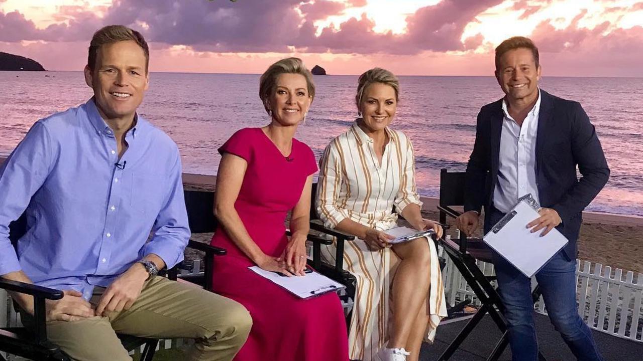 Tom Steinfort, Deborah Knight, Georgie Gardner and Steve Jacobs in April.