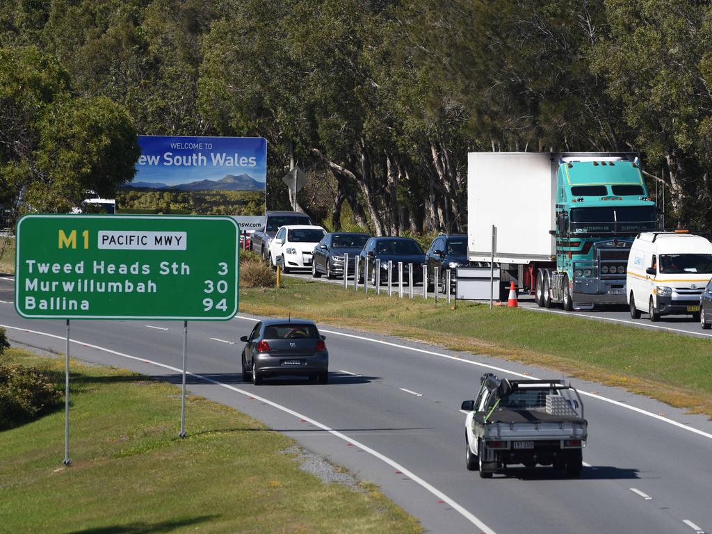 Only border zone residents in NSW can enter Queensland. Picture: NCA NewsWire / Steve Holland