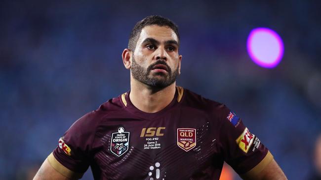 Greg Inglis will miss State of Origin Game Three with a broken thumb. Pic: Getty