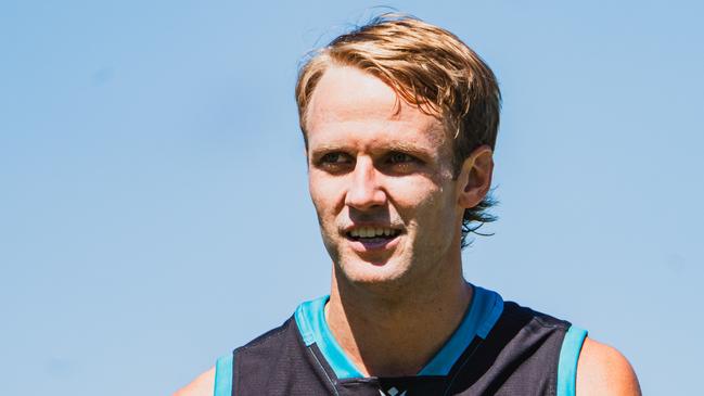 Port Adelaide Football Club training, 29 Jan 2025. Credit: Jack Dilks.