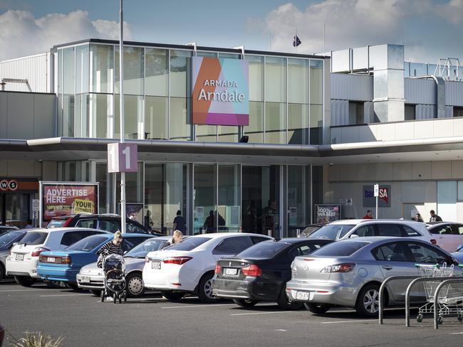 The Arndale Shopping Centre in Kilkenny has also been added to the alert list. Picture: AAP/MIKE BURTON