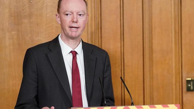 Britain's Chief Medical Officer Chris Whitty. Picture: AFP.