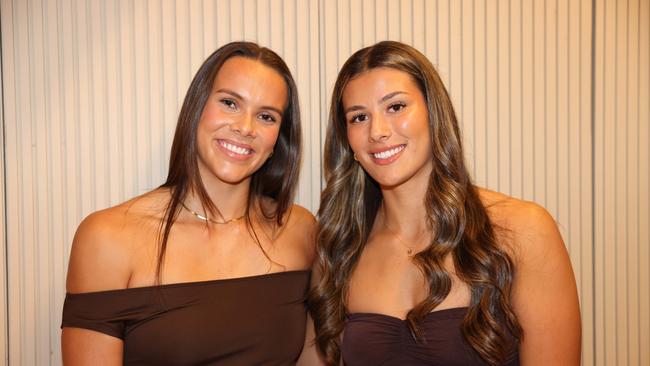 Georgia Grey and Shaylee Bent at the Gold Coast Titans NRLW 2025 Season Launch at Isoletto The Star Gold Coast. Picture, Portia Large.