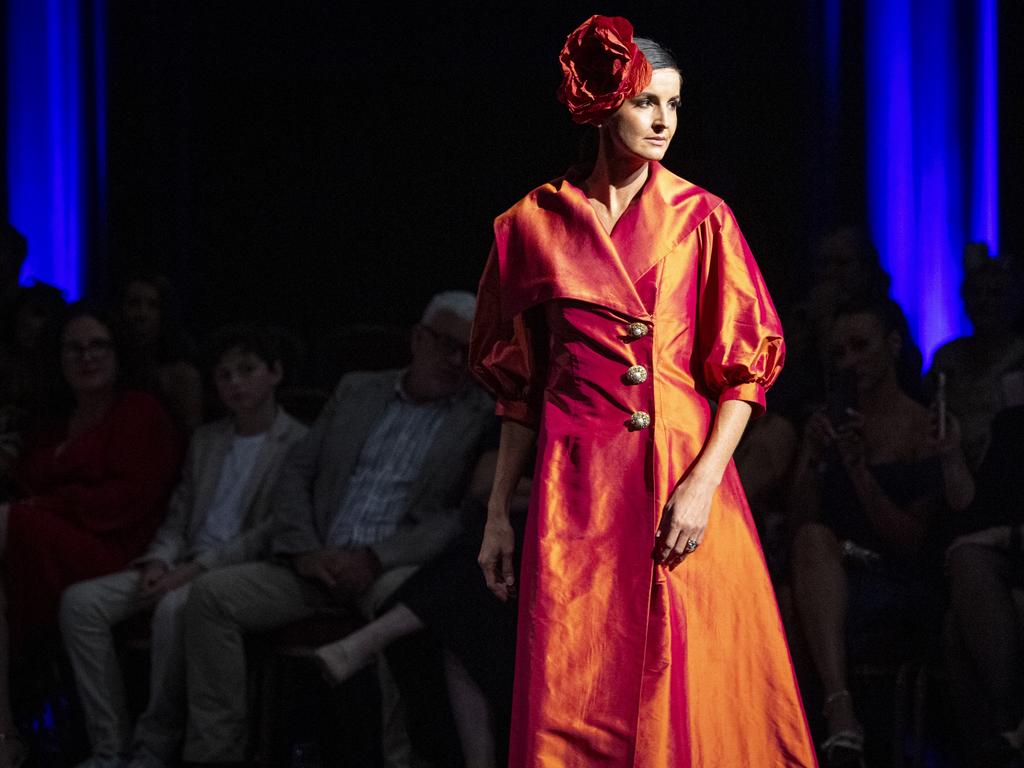 Designs by Elaurante are featured on the After 5 Australian Fashion Platform runway at Toowoomba Fashion Festival at The Armitage Centre, Saturday, March 16, 2024. Picture: Kevin Farmer