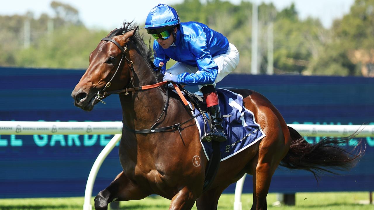 Broadsiding returns to action in Saturday’s Group 1 Golden Rose. Photo: Jeremy Ng/Getty Images.