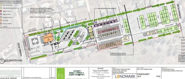 Proposed master plan drawing by TRG Australia: Retail Design &amp; Construction Management.