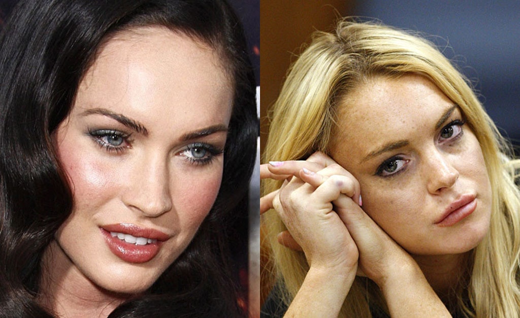 Megan Fox came in second on the most desirable list, while Lindsay Lohan was runner-up for least desirable. Picture: Images from AAP, Bang ShowBiz