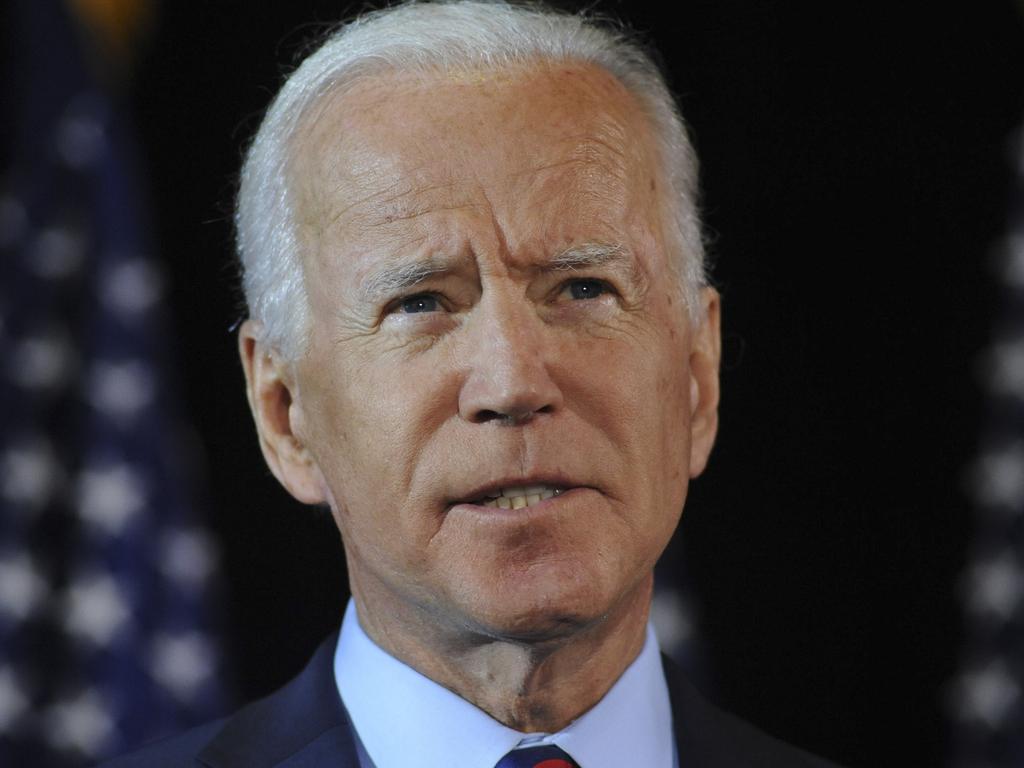 Democratic candidate for president, former Vice President Joe Biden makes remarks about the DNI Whistleblower Report on September 24, 2019 in Wilmington, Delaware. Pic: AFP