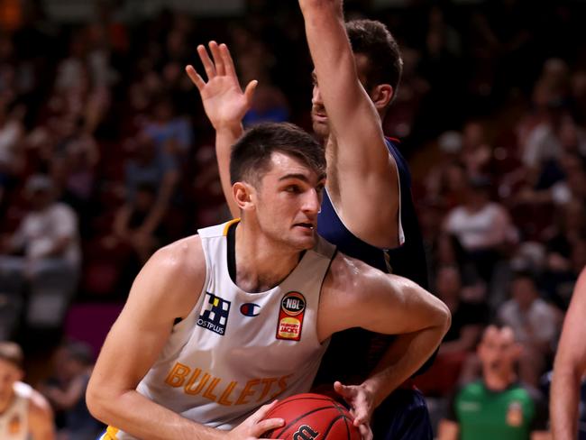 Callum Dalton in a pre-season clash in his Bullets days. (Photo by Kelly Barnes/Getty Images)