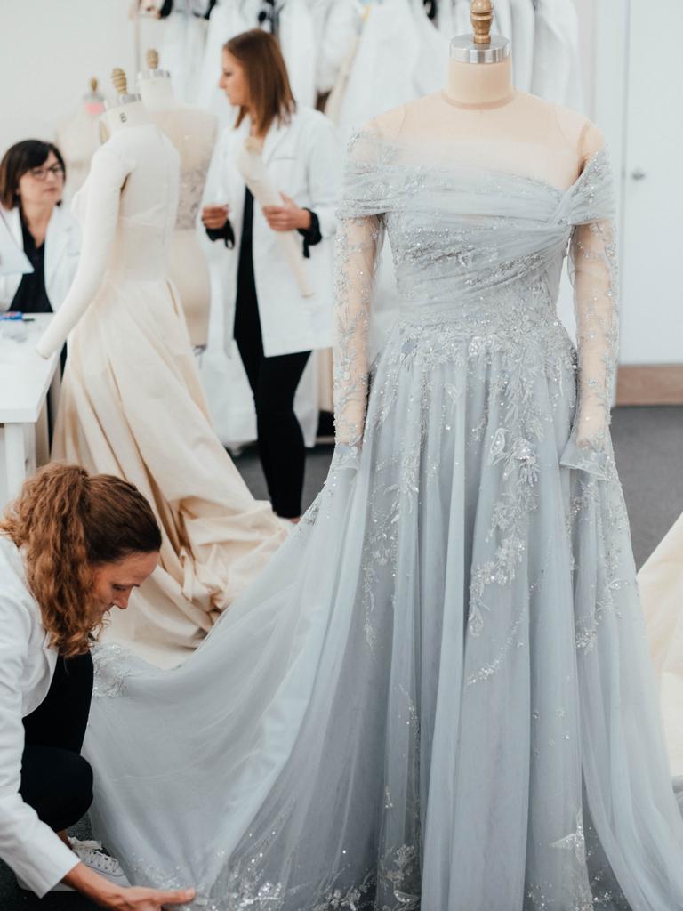 Jodie Haydon’s gown. Picture: Meaghan Coles