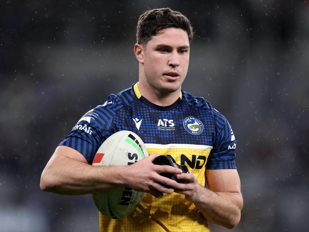 Mitchell Moses is a leading candidate for Parramatta’s captaincy in 2025. Picture: Cameron Spencer/Getty Images