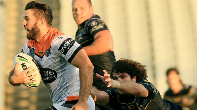 James Tedesco was in good touch for the Tigers. Picture: Mark Evans