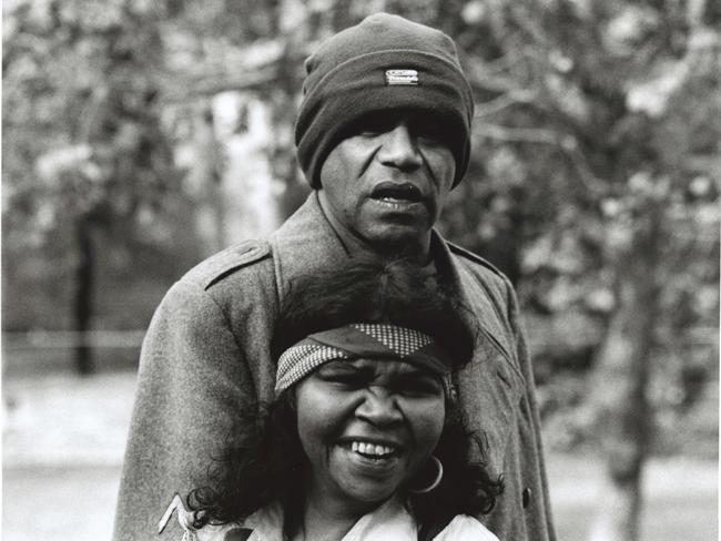 The photo is from a new documentary about Indigenous singer songwriters Archie Roach and Ruby Hunter, called Wash My Soul in the River's Flow. Picture: Terry Milligan