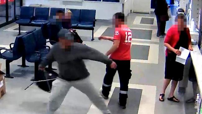 Incidents such as this drug-affected man wielding a chair in the Royal Melbourne emergency department waiting room are all too familiar.