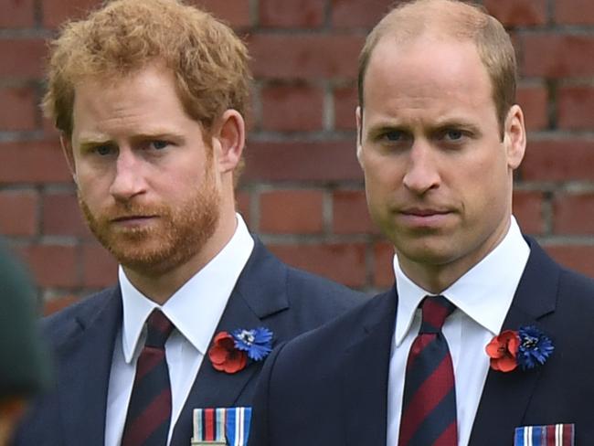 Sign William and Harry are officially over