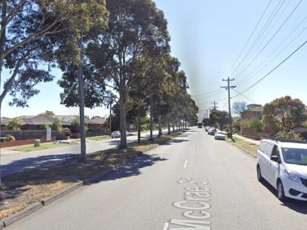 Emergency services were called to McCrae Street in Dandenong about 9.40am Tuesday after a man was found with serious upper body injuries. Picture: Google Maps.