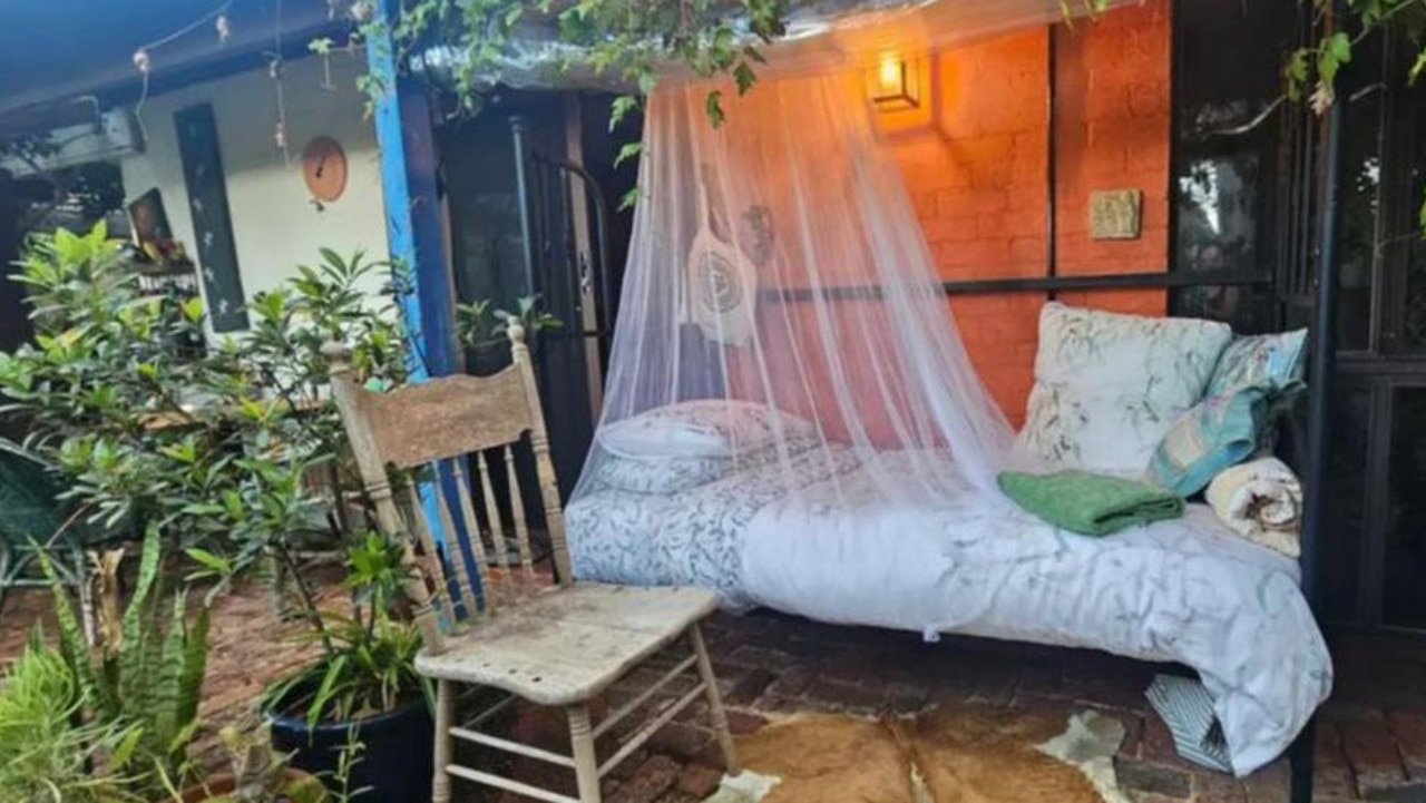 A woman was renting out her verandah in Perth for $130 per night. Picture: Supplied