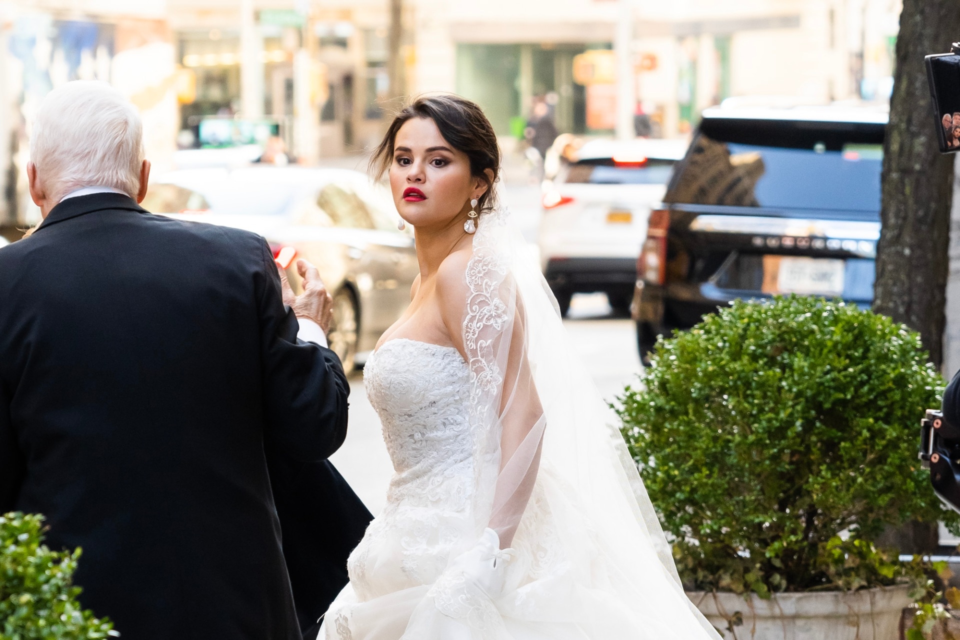 Selena Gomez is the ultimate princess bride on the streets of the Upper  West Side - Vogue Australia