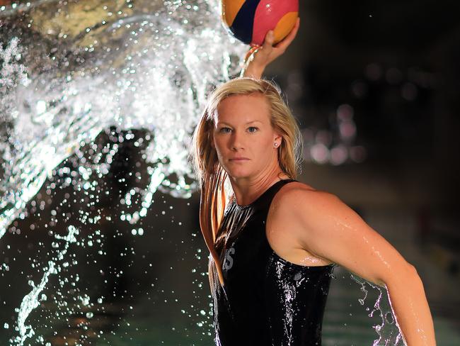 Rosie Webster will lead Australia’s women's water polo team. Picture: Alex Coppel.