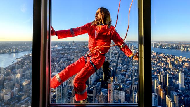 Leto has been fascinated by the iconic structure since he was a kid. Picture: Roy Rochlin/Getty Images for Empire State Realty Trust