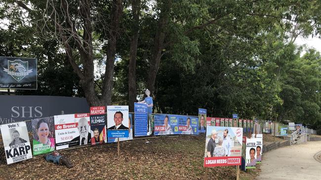 There were no crowds at Loganlea State High School after 10am. PHOTOS: JENI FAULKNER