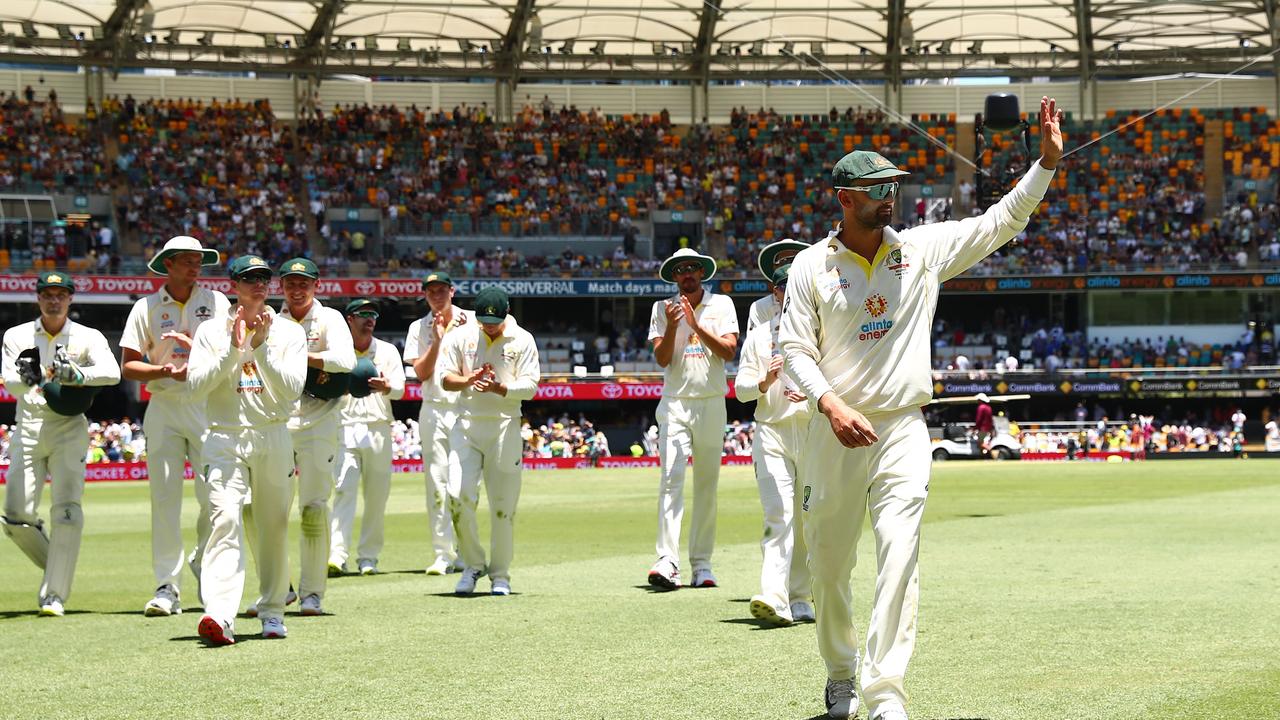 Nathan Lyon of Australia. Photo by Chris Hyde/Getty Images