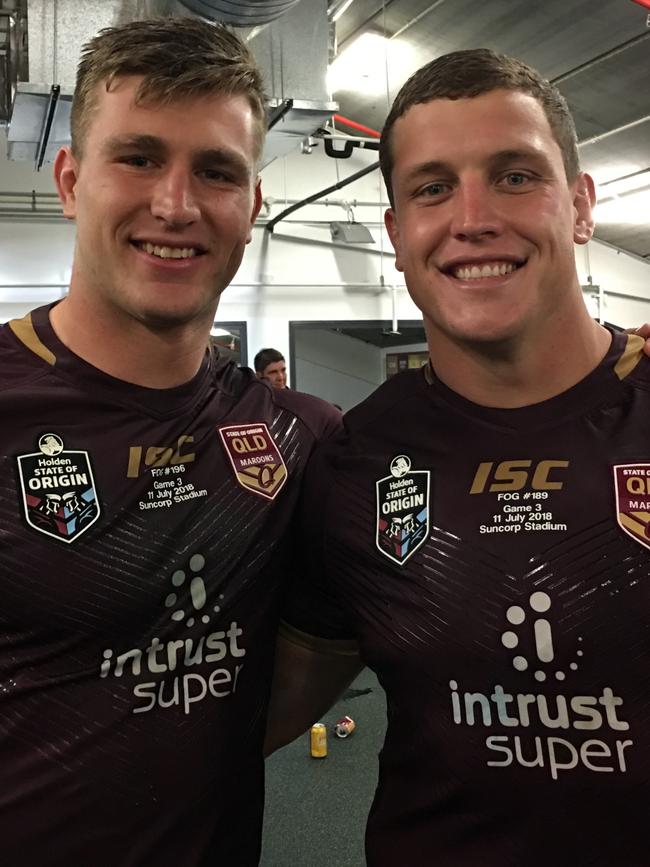 Origin guns Jai Arrow and Jarrod Wallace.