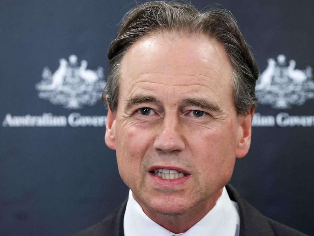 Federal Health Minister Greg Hunt last month flagged a November 1 date to begin the rollout of home rapid antigen testing. Picture: NCA NewsWire / Ian Currie