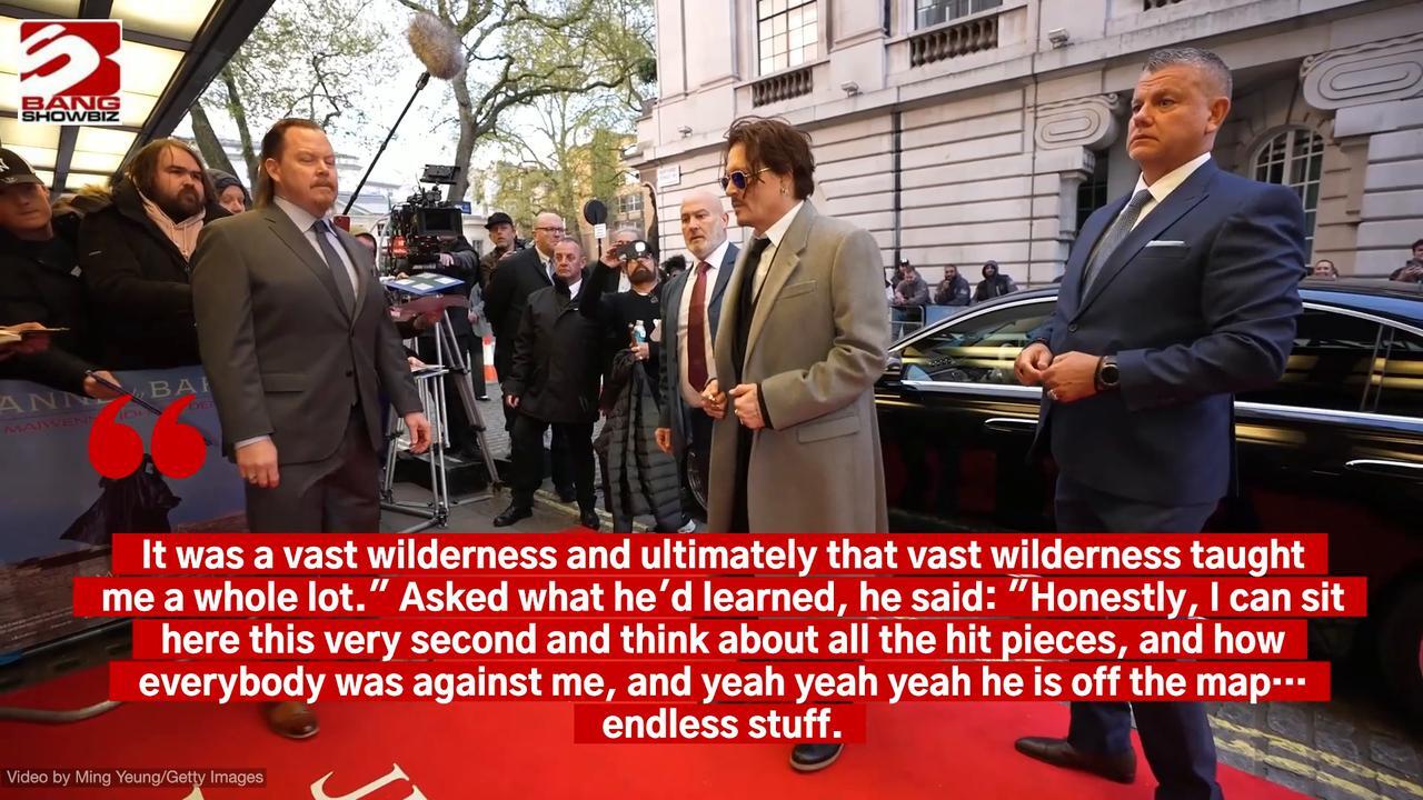 Johnny Depp learned from being in the wilderness