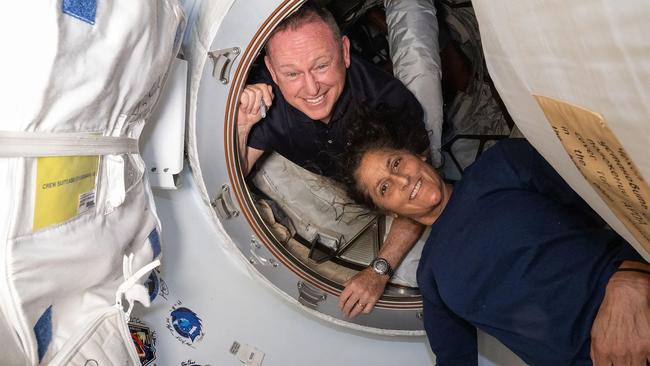 Astronauts Butch Wilmore and Suni Williams are stranded in space. Picture: Supplied