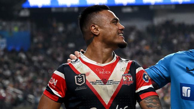 NRL 2024 RD01 Sydney Roosters v Brisbane Broncos - Spencer Leniu. Picture: NRL Photos