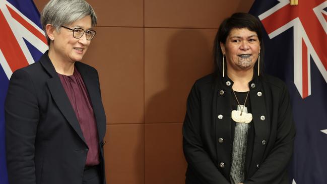 Nanaia Mahuta with Australian Minister for Foreign Affairs Penny Wong in Wellington recently. Picture: Supplied