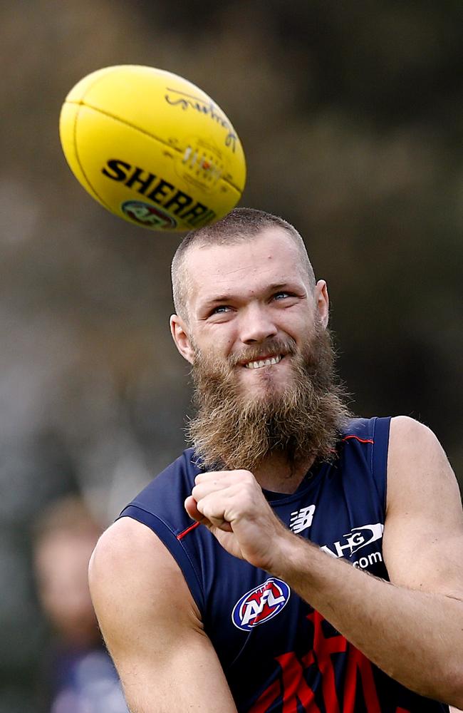 Max Gawn and his beard. Picture: Wayne Ludbey