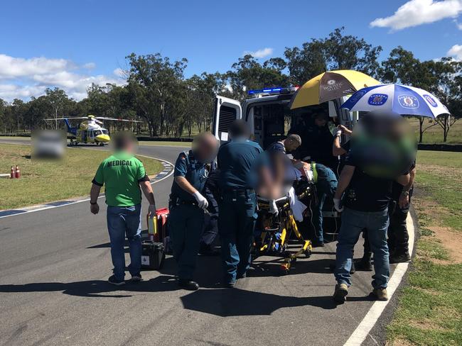 Motorbike rider flown to hospital after Southern Downs crash