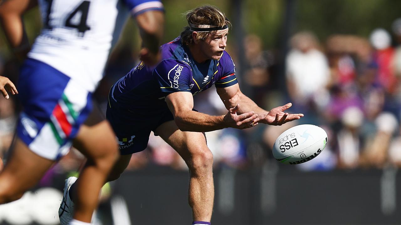 The Storm are tempting Harry Grant to stay in Melbourne with a three-year deal. worth $2.7 million. Picture: Daniel Pockett/Getty Images