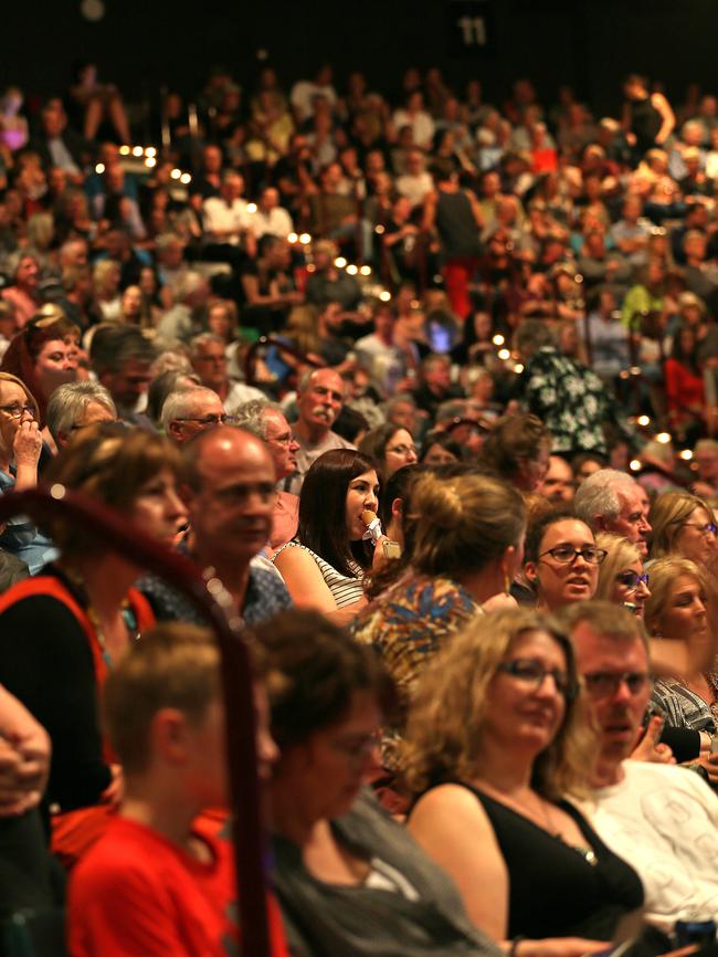 A big crowd packed out the Derwent Entertainment Centre in Hobart to see Rodriguez. Picture: SAM ROSEWARNE