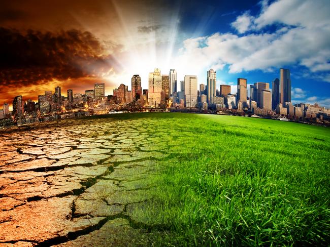 A city showing the effect of Climate Change. Picture: iStock