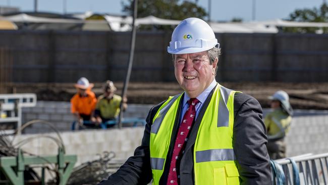 John O'Neill, chairman of The Star and Qld Airports Ltd, at the new Airport hotel site at Coolangatta. Picture: Jerad Williams