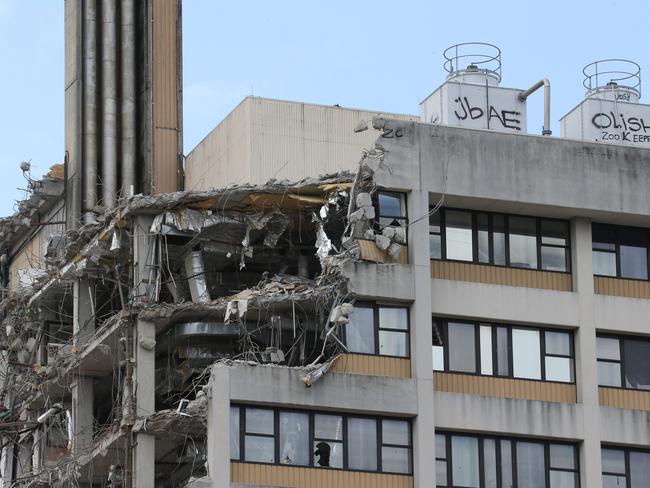 Demolition continues on the old Gold Coast Hospital site on January 27, 2015. Picture: Kit Wise