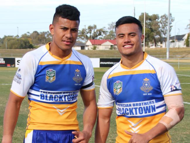 Patrician Brothers College, Blacktown. Stephen Crichton and Spencer Leniu. Supplied