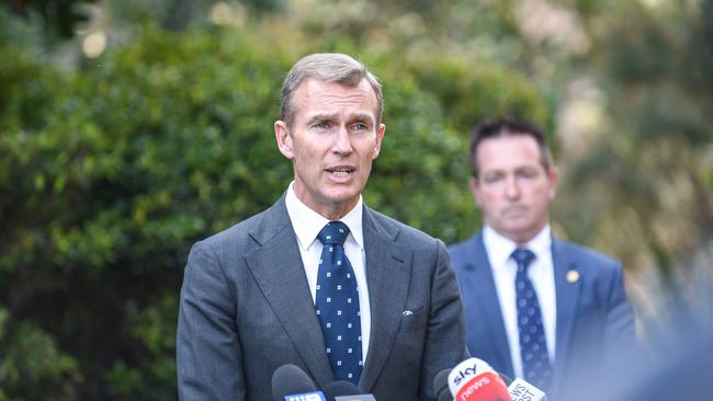 MP Rob Stokes revealed further details of the changes to the bus network for the north of the peninsula. Picture: NCA NewsWire/Flavio Brancaleone