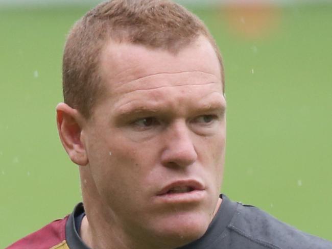 Brisbane Lions head coach Justin Leppitsch at training. Pic Jono Searle.