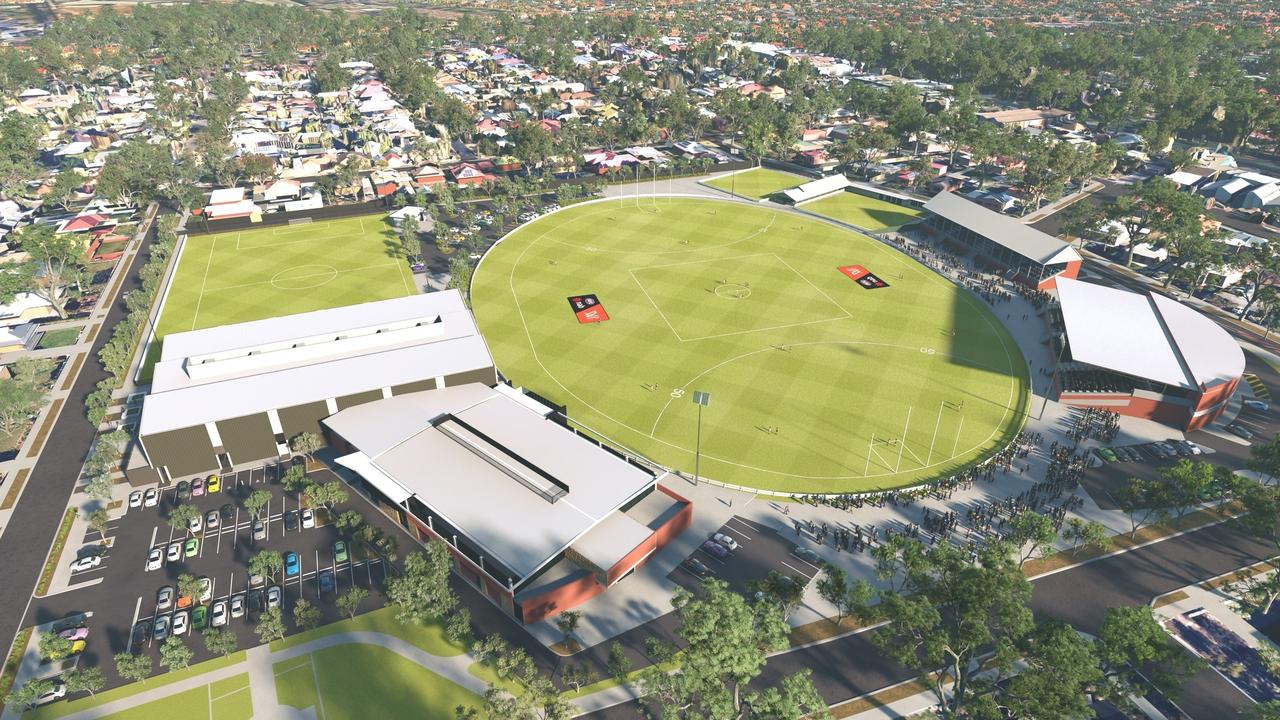 Alberton Oval precinct redevelopment image. Picture: PAFC