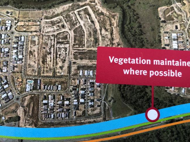 Map showing Coomera Connector close to homes.