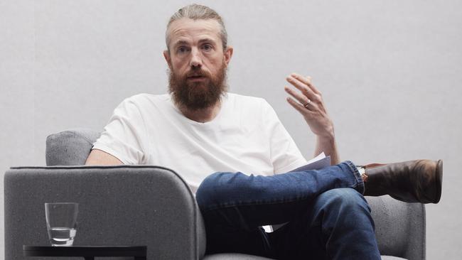 Mike Cannon-Brookes at the Powerhouse Museum. Picture: Zan Wimberley