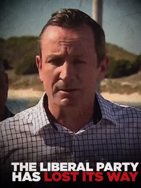 A Labor ad featuring WA Premier Mark McGowan.