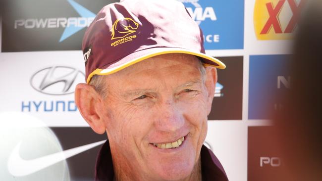 Coach Wayne Bennett. The Brisbane Broncos training at Suncorp Stadium. Pic Peter Wallis