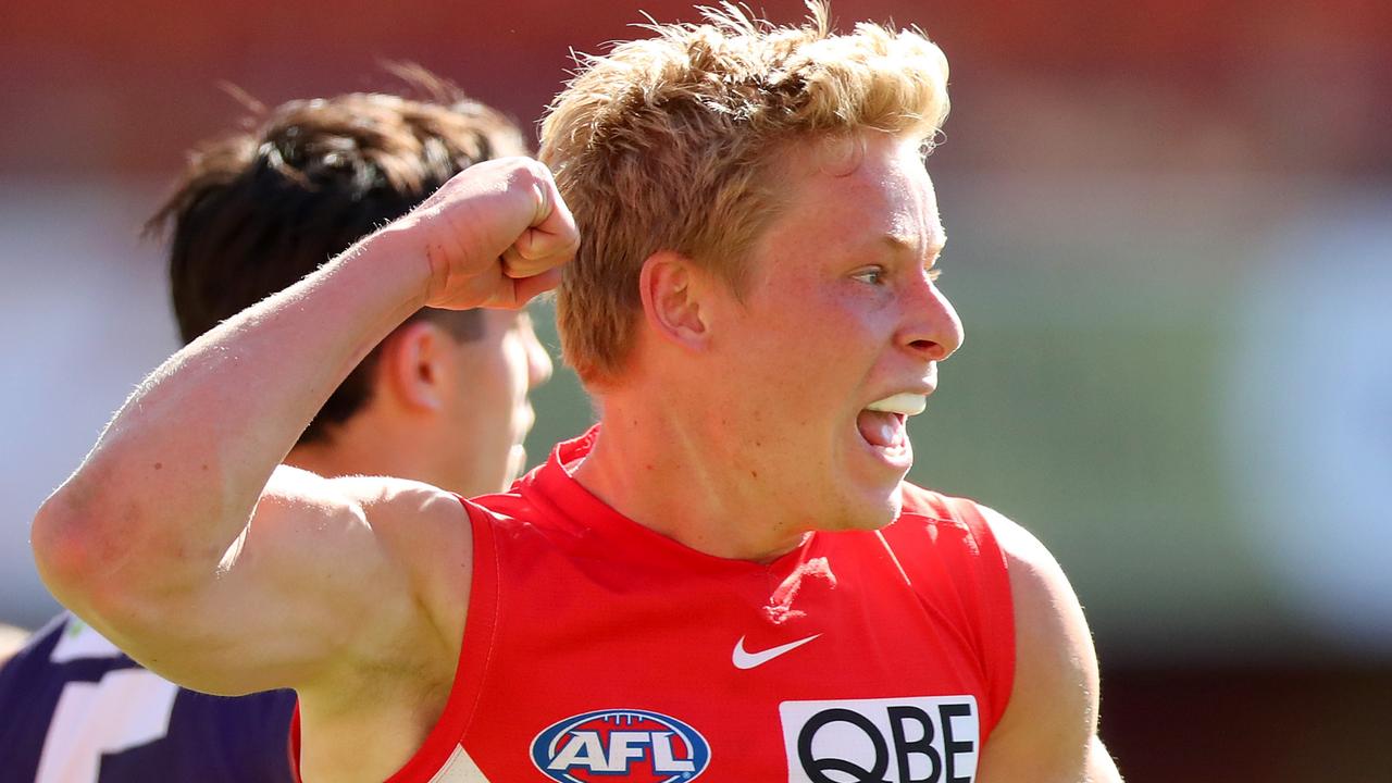 Isaac Heeney is a homegrown success story for the Swans.